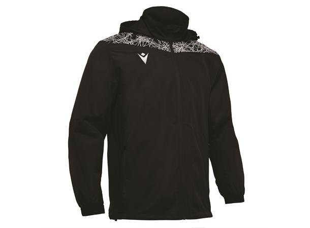 Lahti Showerjacket SORT/HVIT XXL Vann- og vindavstøtende jakke - Unisex 