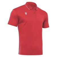 Draco Hero Polo RED/WHT 5XL Poloskjorte i elastisk stoff