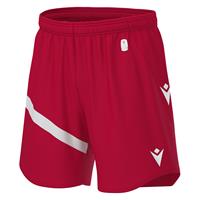 Shen Eco Match Day Shorts RED/WHT S Teknisk shorts i ECO-tekstil - Unisex