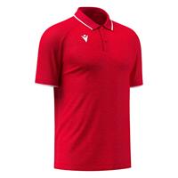 Aulos Polo RED/WHT L Teknisk poloskjorte - Unisex